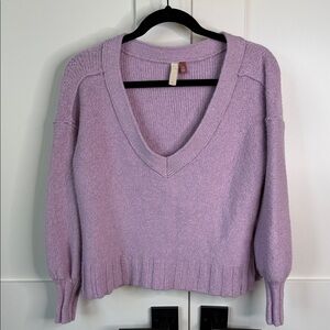 Pilcro Lilac V-Neck Women's Sweater